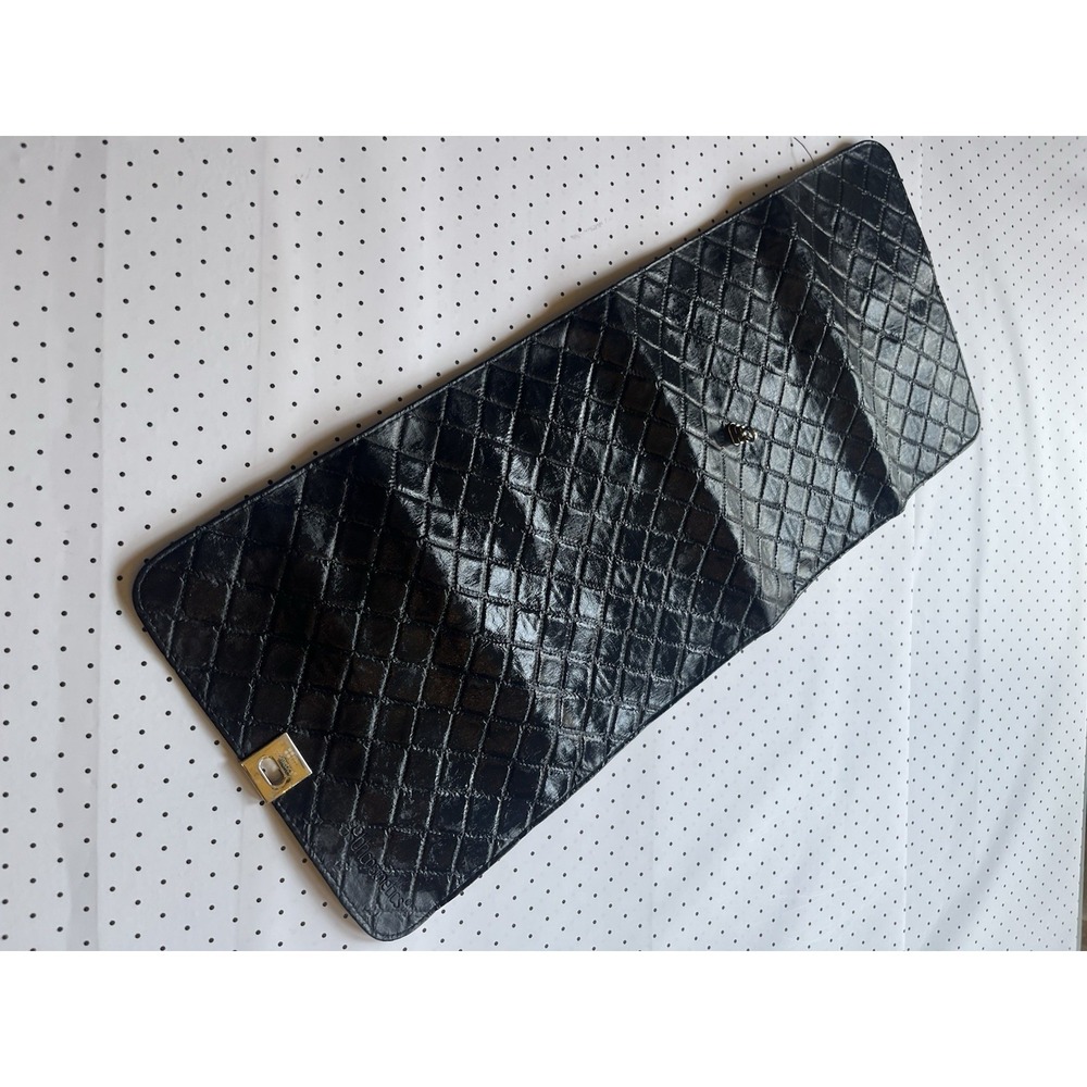 gbh Cosmetics Quilted Makeup Brush Roll Black Faux Leather‎ Case